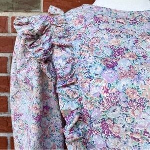 Vintage 70s 80s Jane Schaffhausen for Belle France Cottagecore Maxi Dress 👗